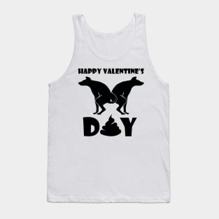 Happy Valentine Dog Poop Tank Top